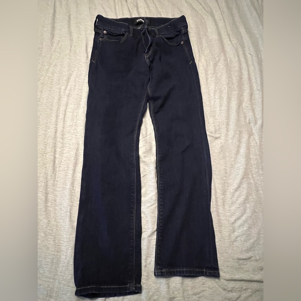 Express mid rise skinny (short) jeans from
 Express